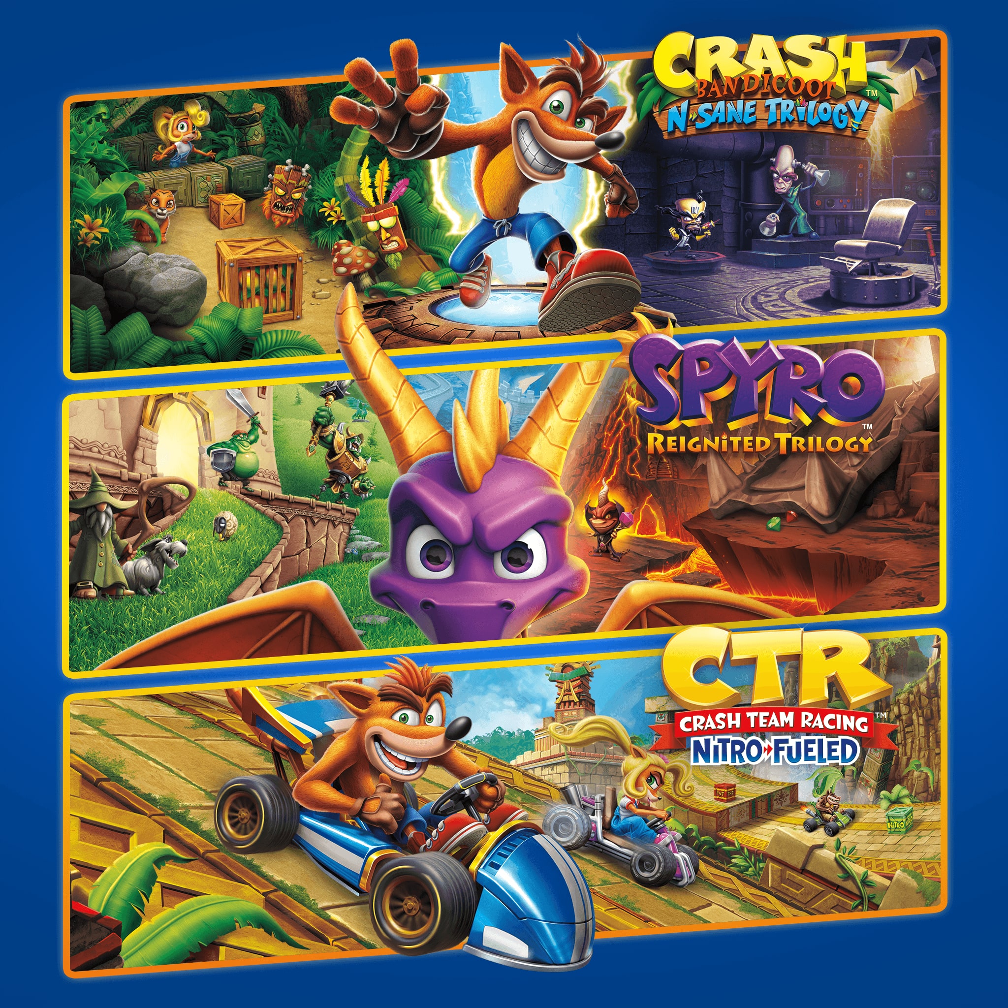 Potrójny Zestaw Crash™ + Spyro™