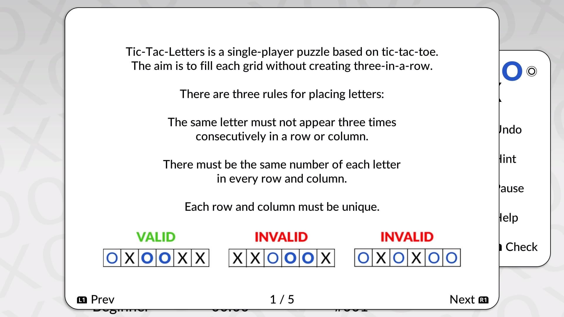 #2. Tic-Tac-Letters by POWGI (PlayStation) 由: Lightwood Games
