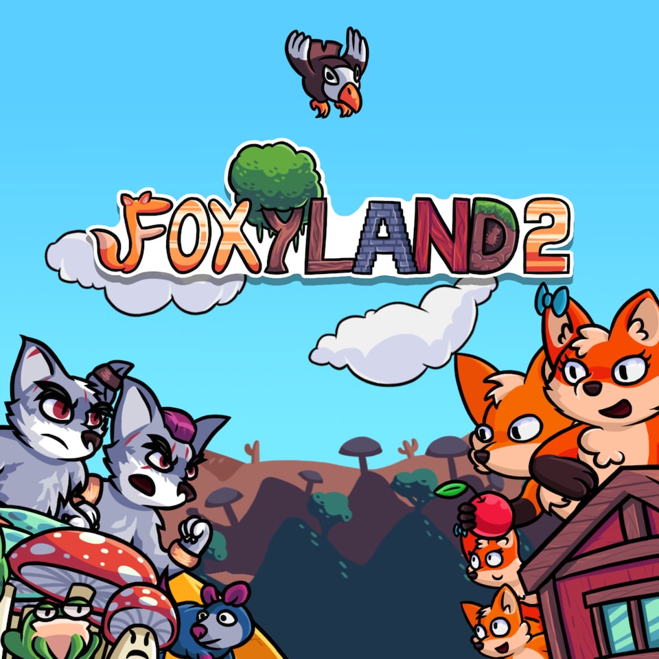 Игра на плейстейшен лисенок. FOXYLAND PS Vita. FOXYLAND 2. FOXYLAND game. FOXYLAND game logo.