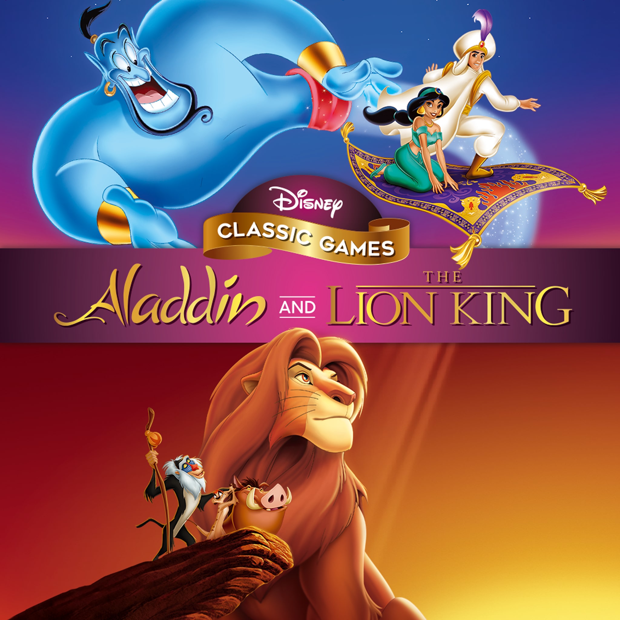 Jogos Clássicos da Disney: Aladino e O Rei Leão