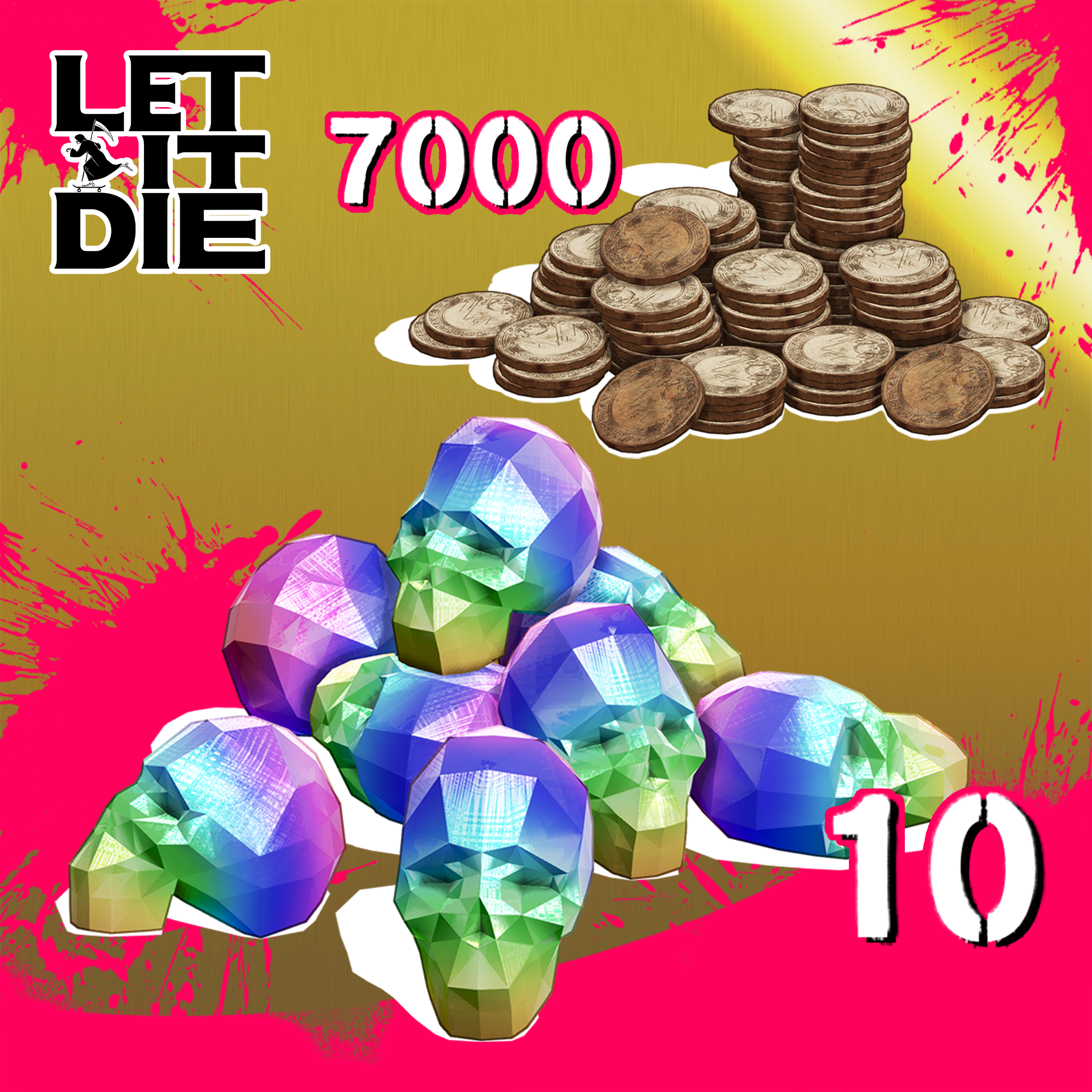 10 Death Metals + 7,000 Kill Coins - LET IT DIE