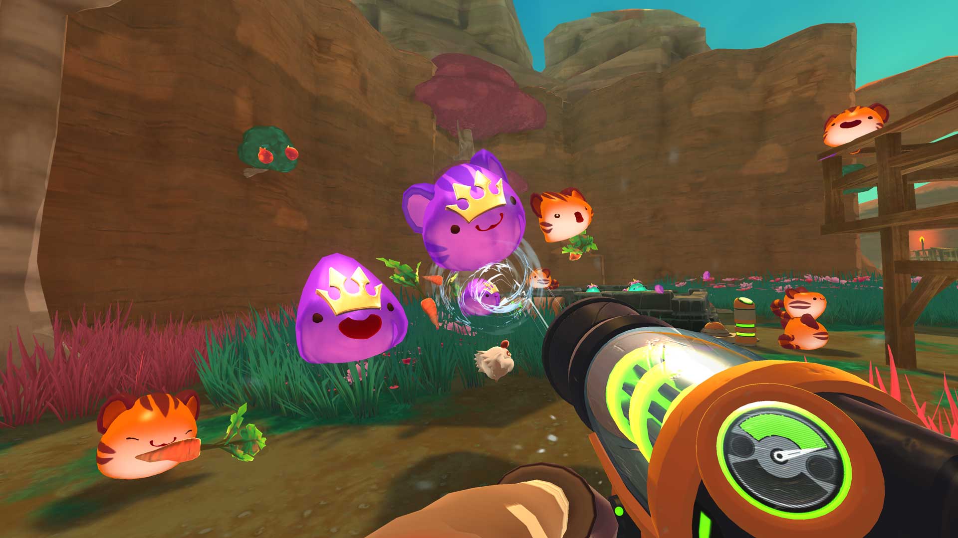 Segure minhas tramas, há um filme Slime Rancher nas cartas