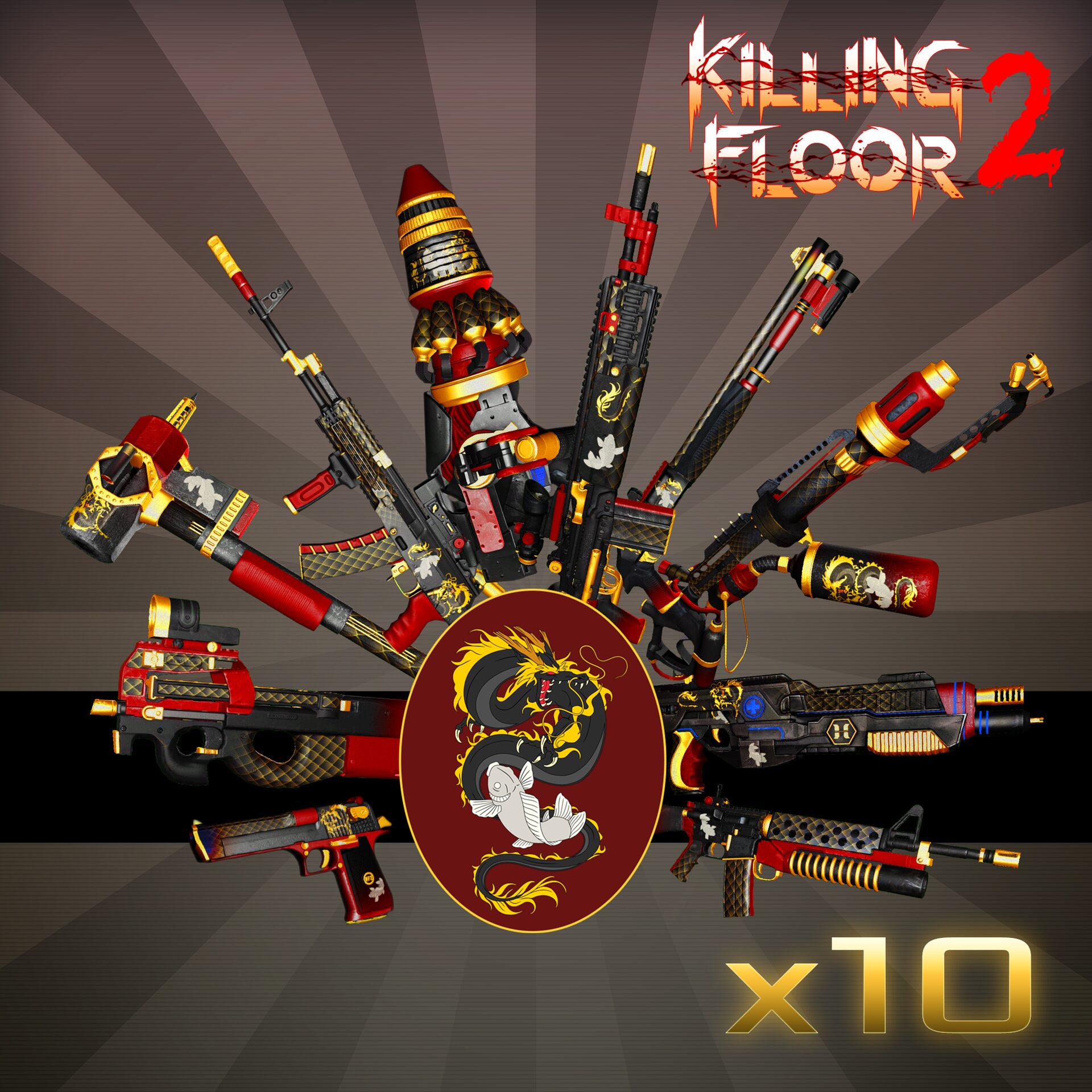 Killing Floor 2 - Dragon & Koi Tier 3 Weapon Skin Bundle