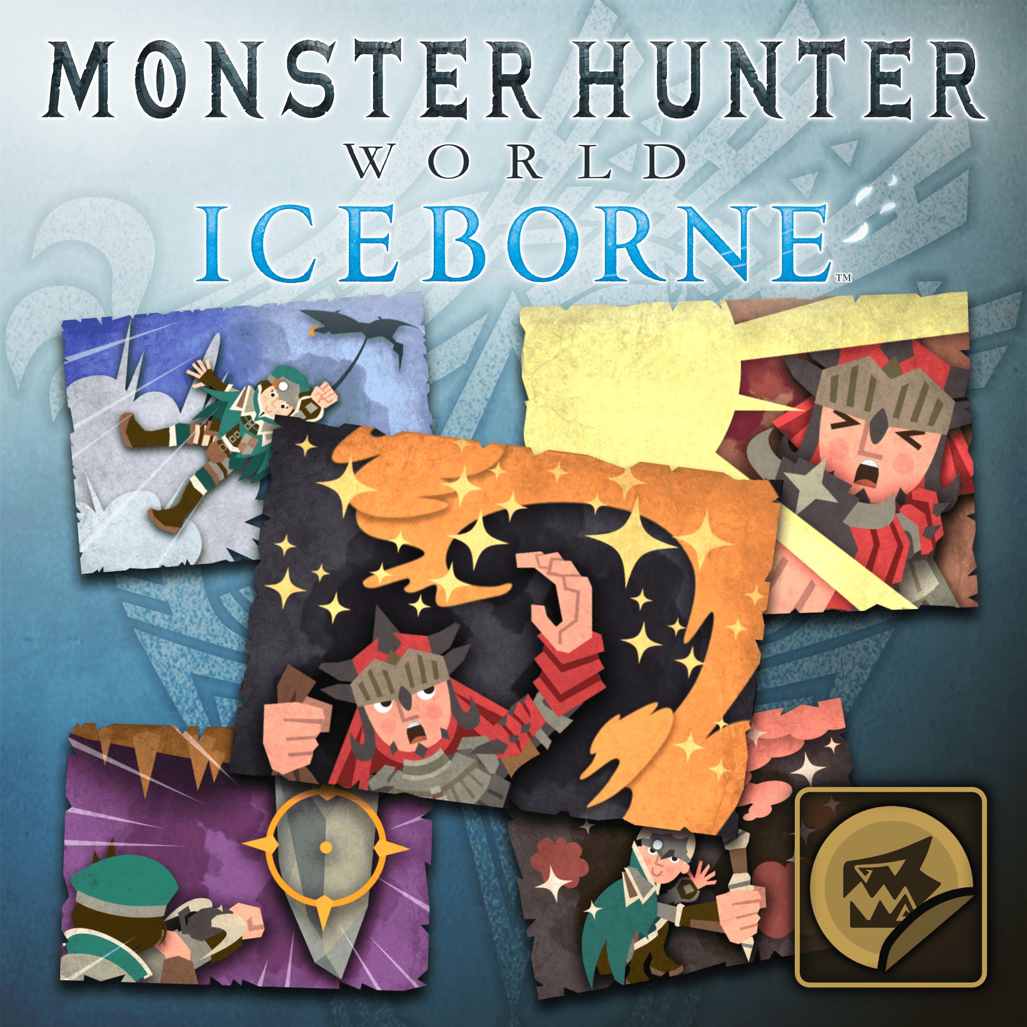 MHW:Iceborne - Set de stickers : Matériel de chasse