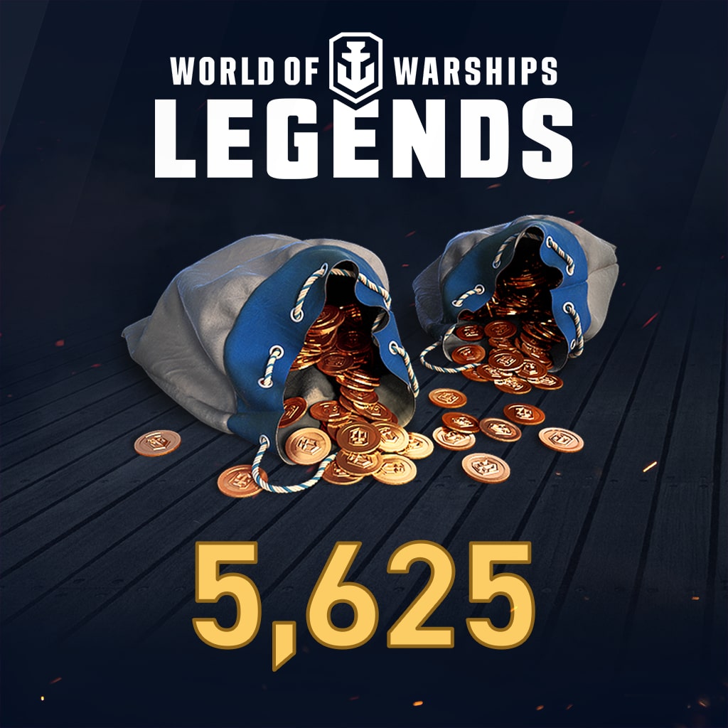 World of Warships: Legends - 5,625 Doubloons (English/Japanese Ver.)