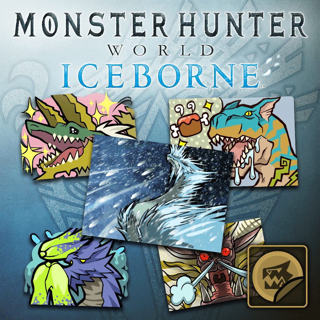 MHW:I Sticker Set: Iceborne Monsters Set (English/Chinese/Korean/Japanese Ver.)