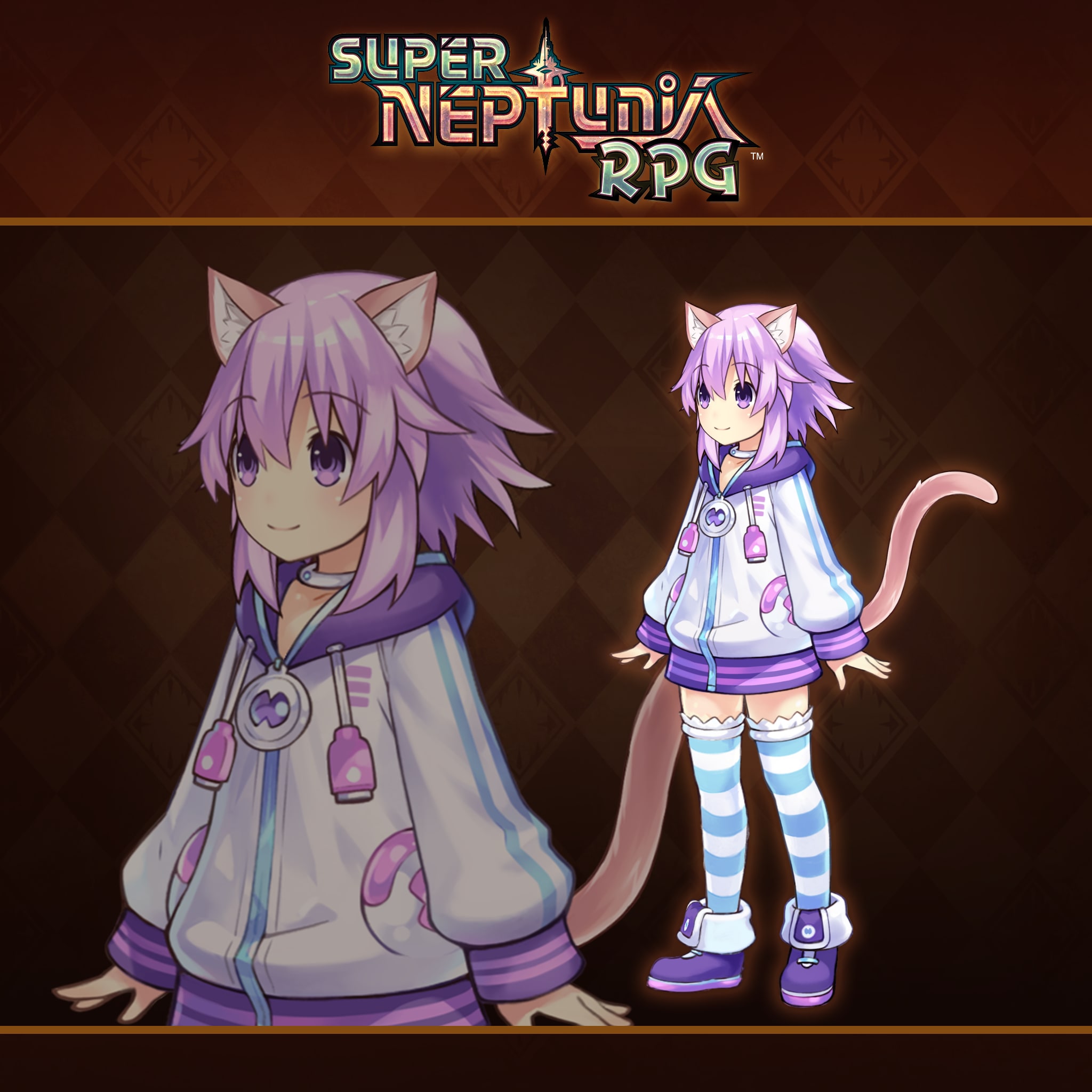 Super Neptunia™ Rpg Cat Ears And Tail Set