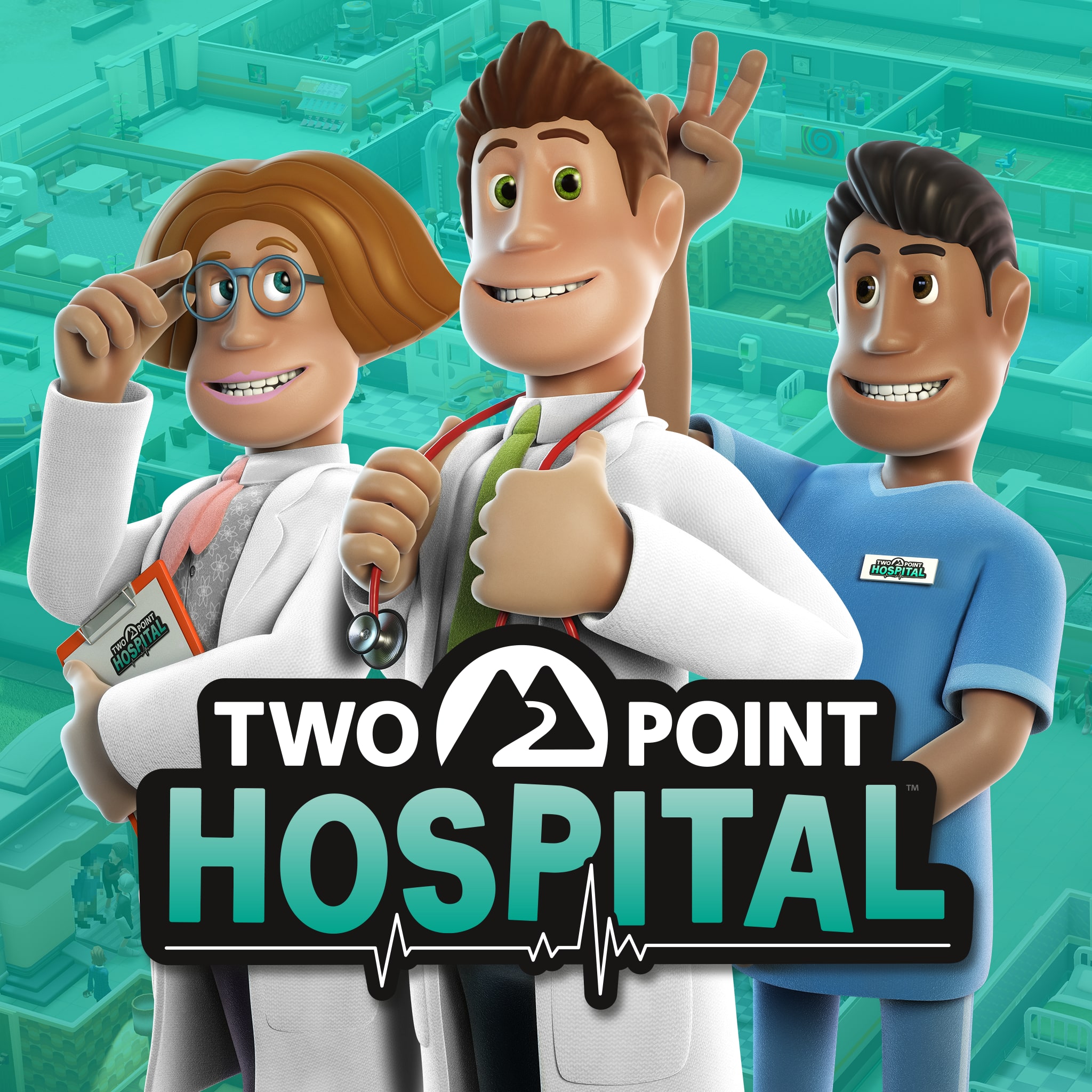 Two Point Hospital (Playstation 4 / PS4) includes Bigfoot and Pebberley  Island expansions 