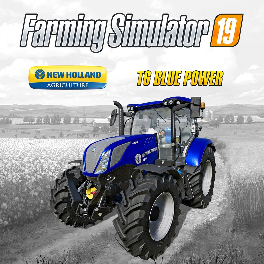 Farming Simulator 19 - New Holland T6 Blue Power DLC (Add-On)