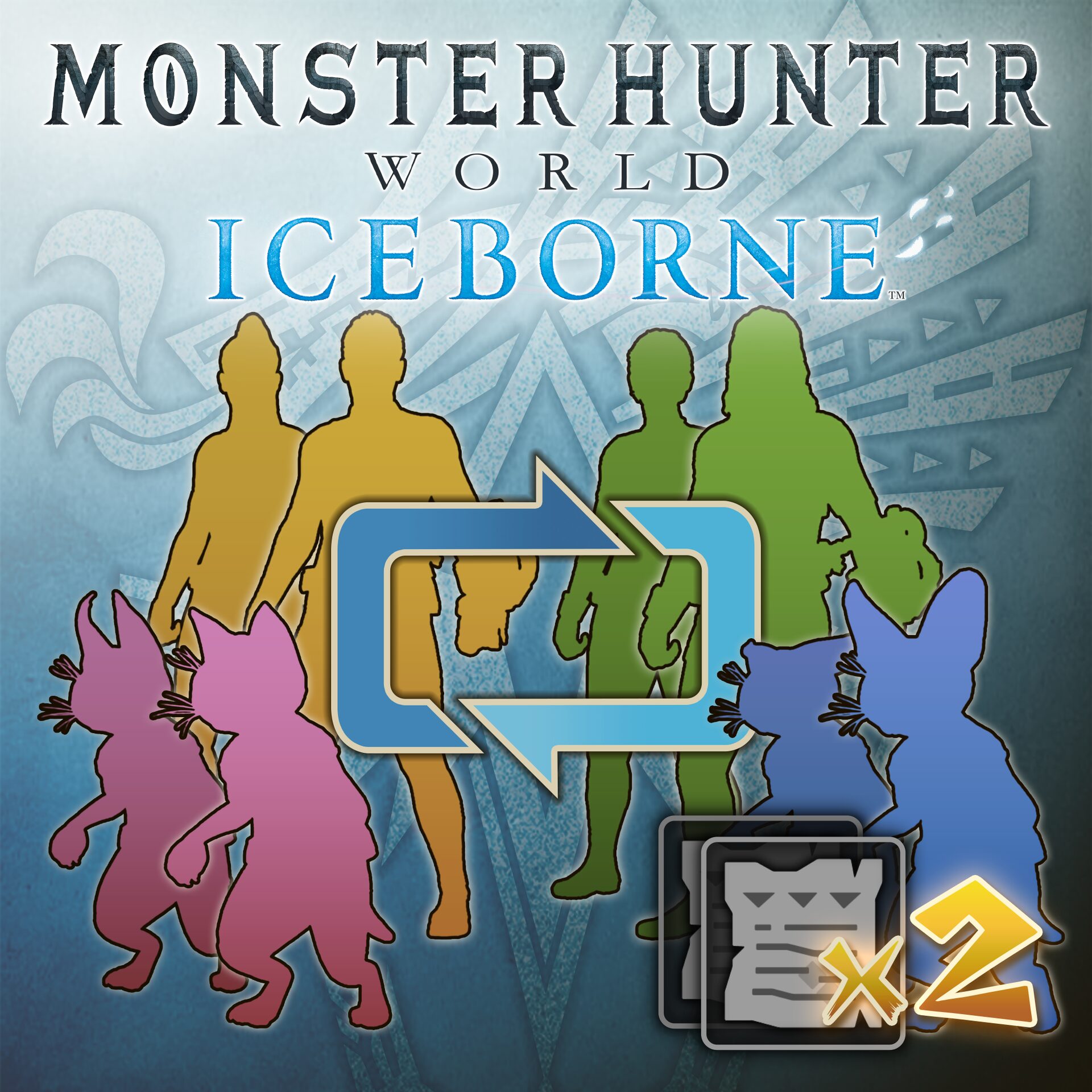 MHWI - Character & Palico Edit Voucher: Two-Voucher Pack