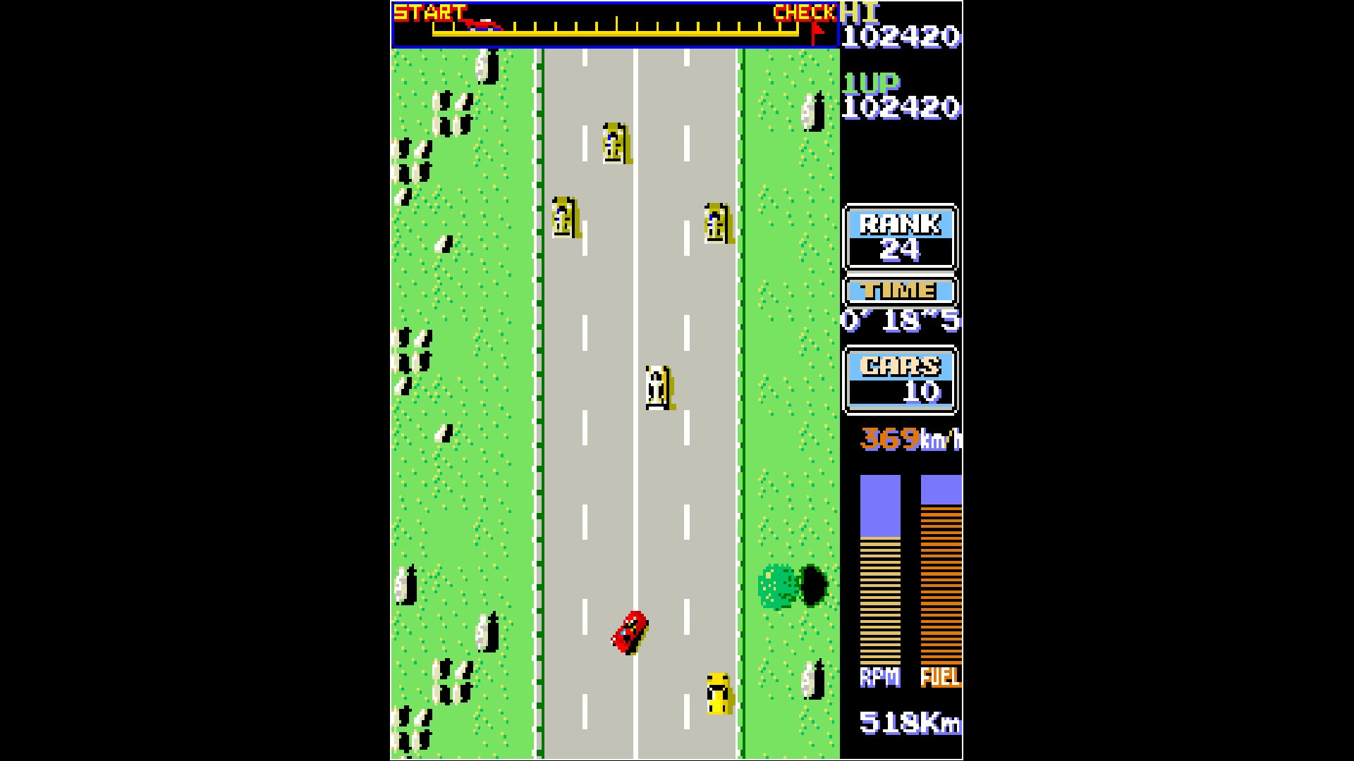 #10. Arcade Archives ROAD FIGHTER (PlayStation) بواسطة: HAMSTER Corporation