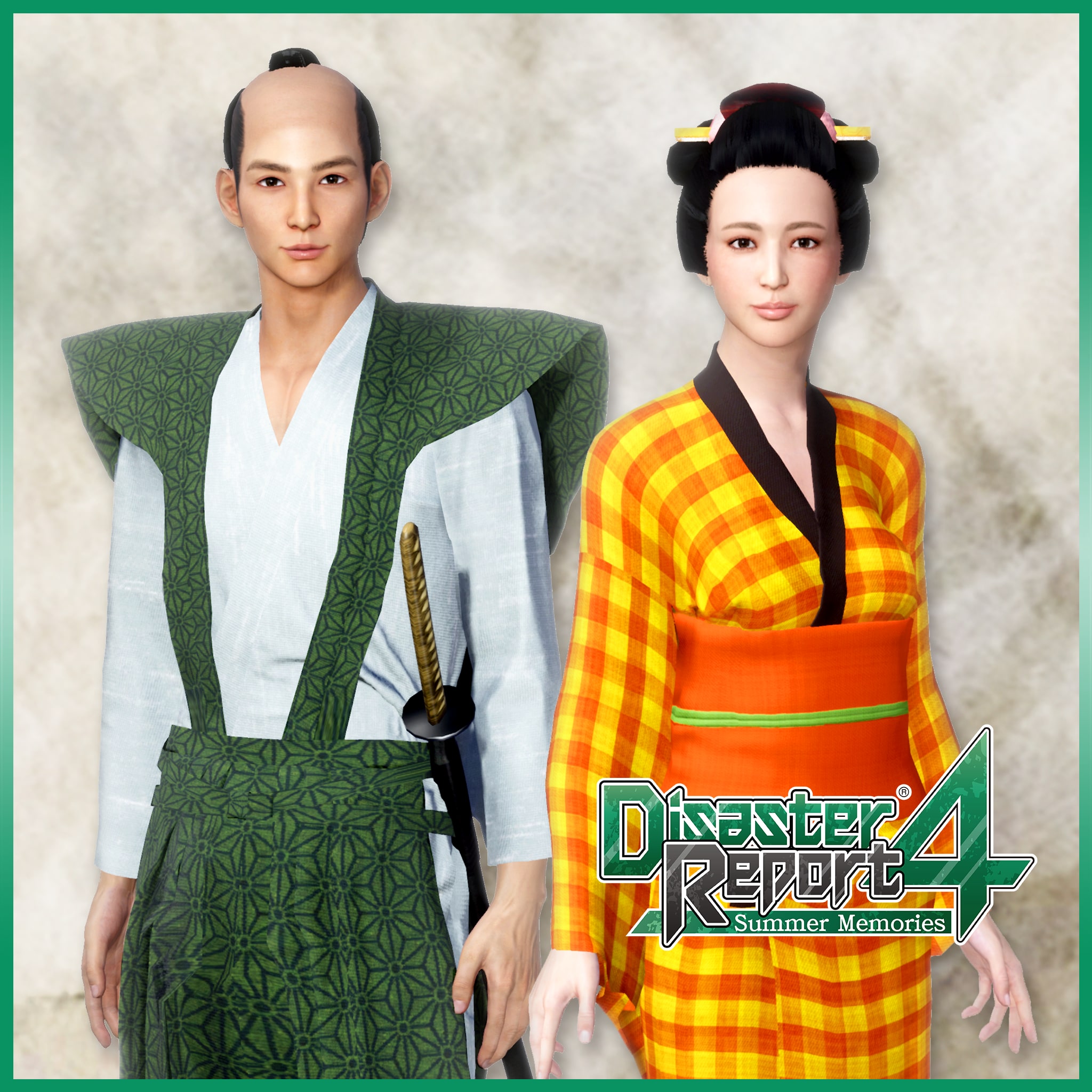 Disaster Report 4 - Samurai & Town Maiden Costume