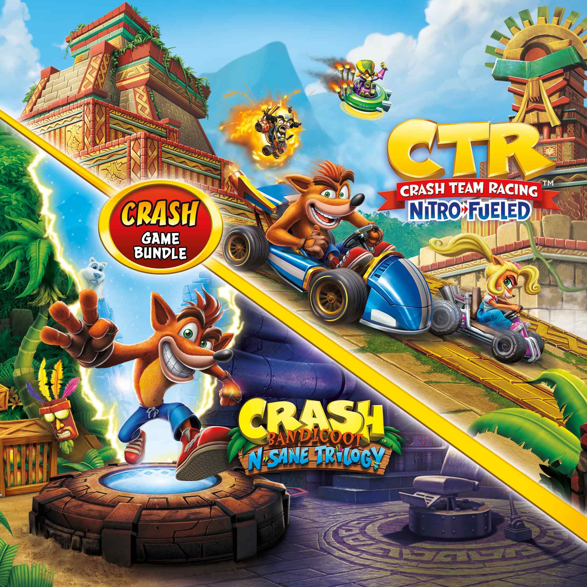 Lote Crash Bandicoot™: N. Sane Trilogy + CTR Nitro-Fueled