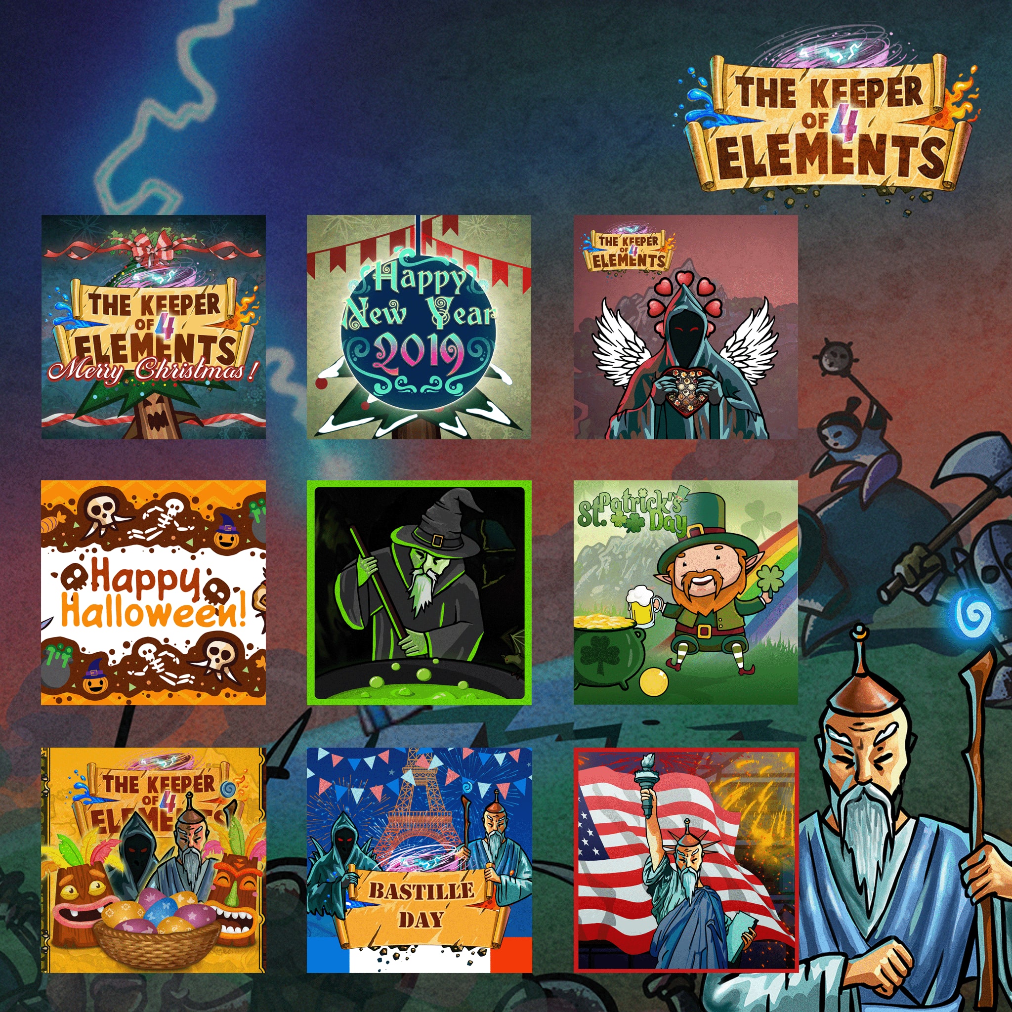 Keeper of 4 Elements Holiday Bundle