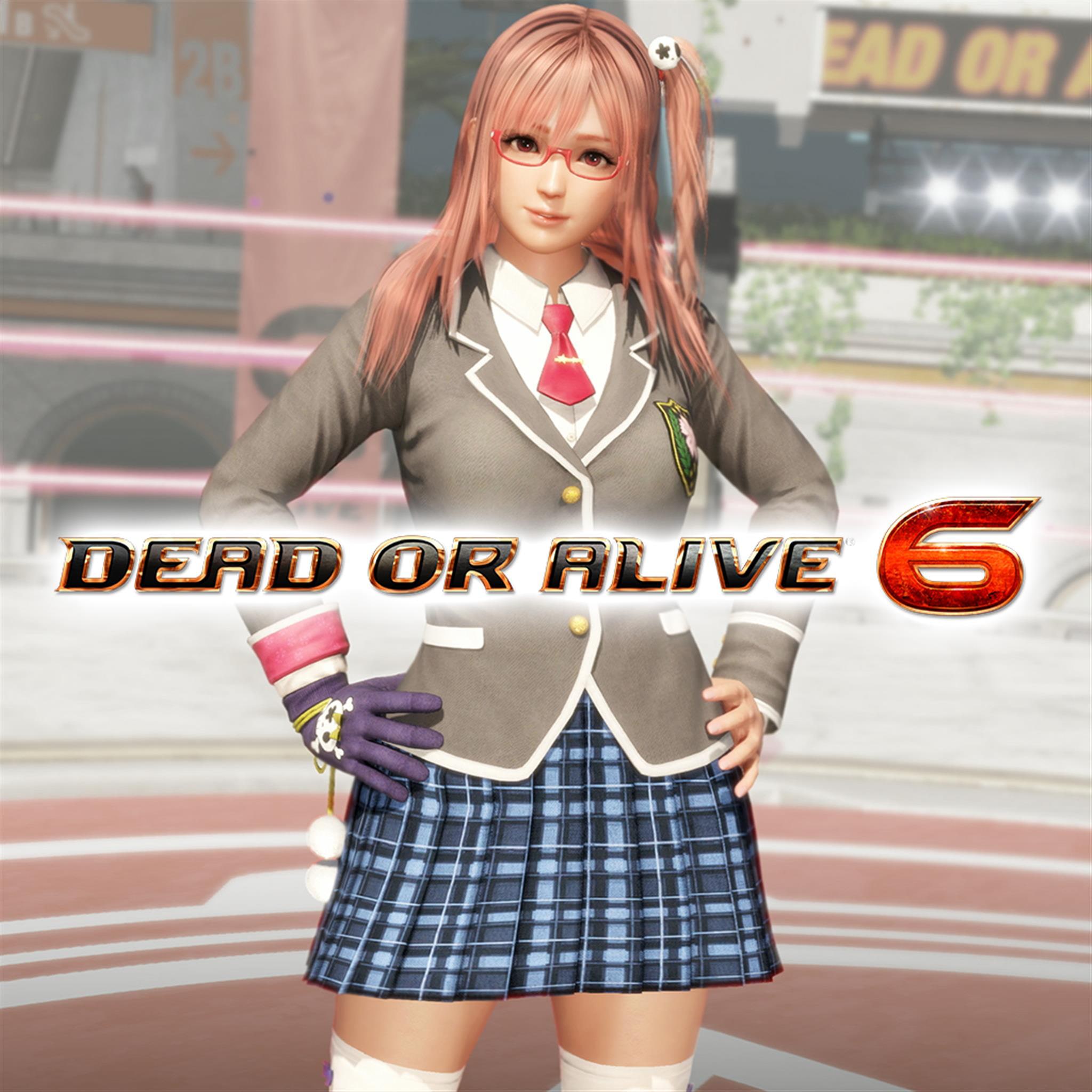 DOA6 Honoka Makeover School Uniform Costume (with glasses)