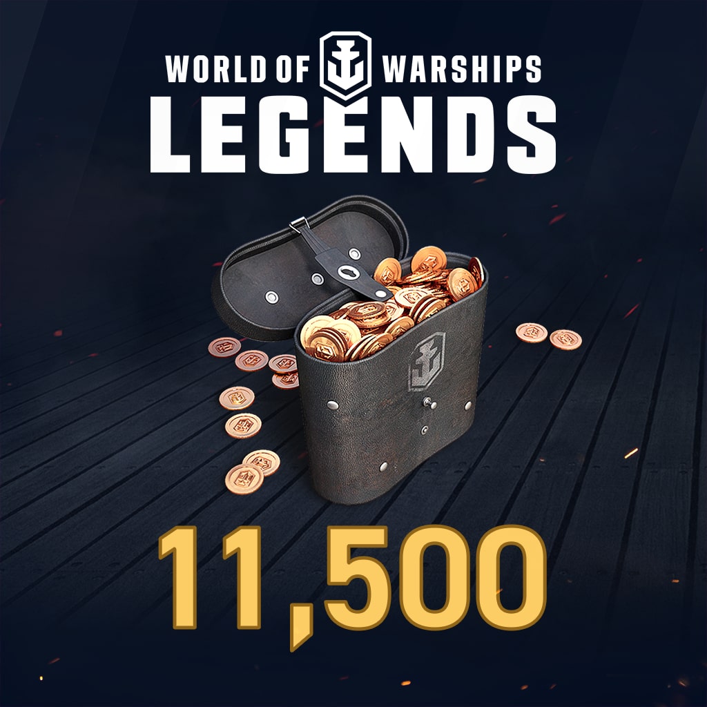 World of Warships: Legends - 11,500 Doubloons (English/Japanese Ver.)