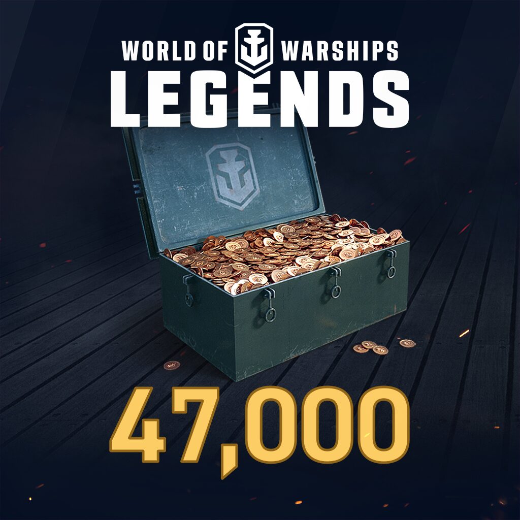 World of Warships: Legends - 47,000 Doubloons (English/Japanese Ver.)
