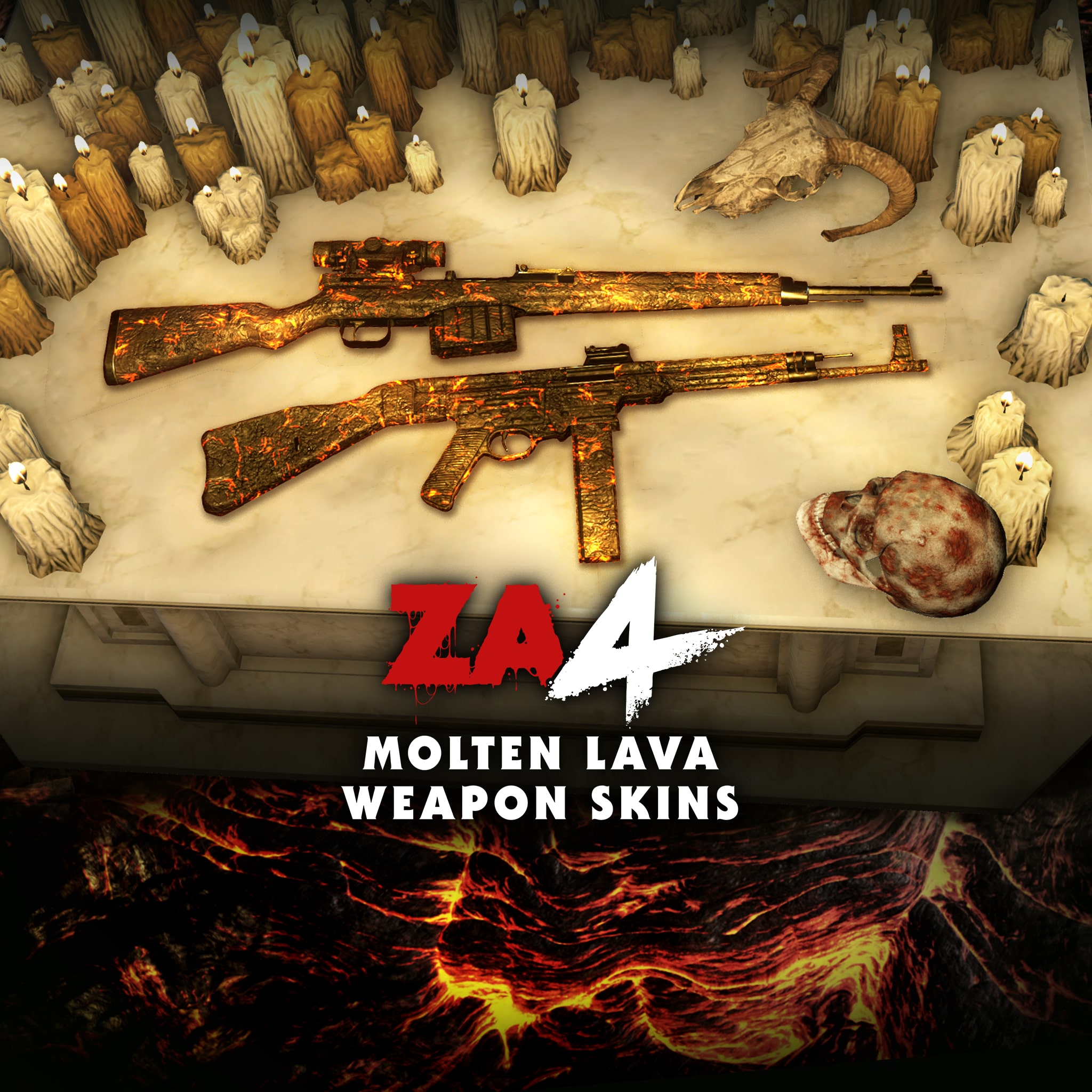 Zombie Army 4: Molten Lava Weapon Skins