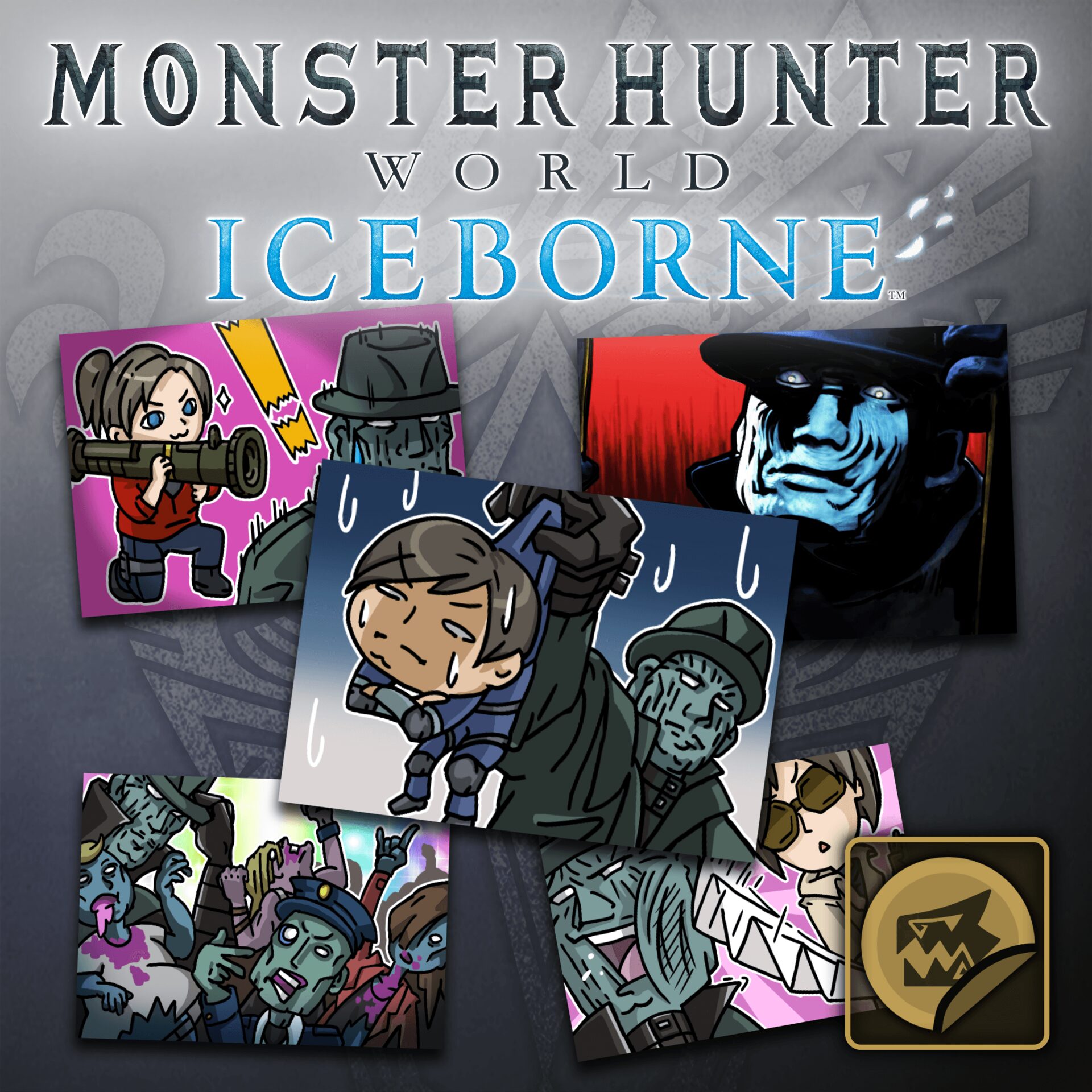 MHW:I Sticker Set: Raccoon City Set