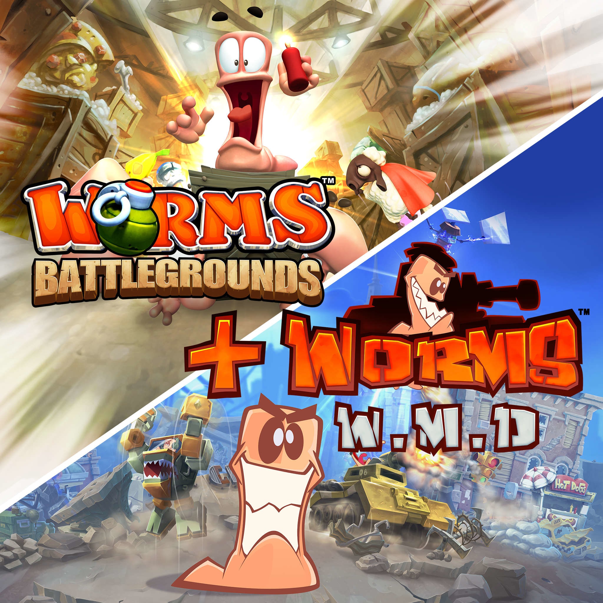 Worms Battlegrounds - Esse Jogo é muito Engraçado - PS4 