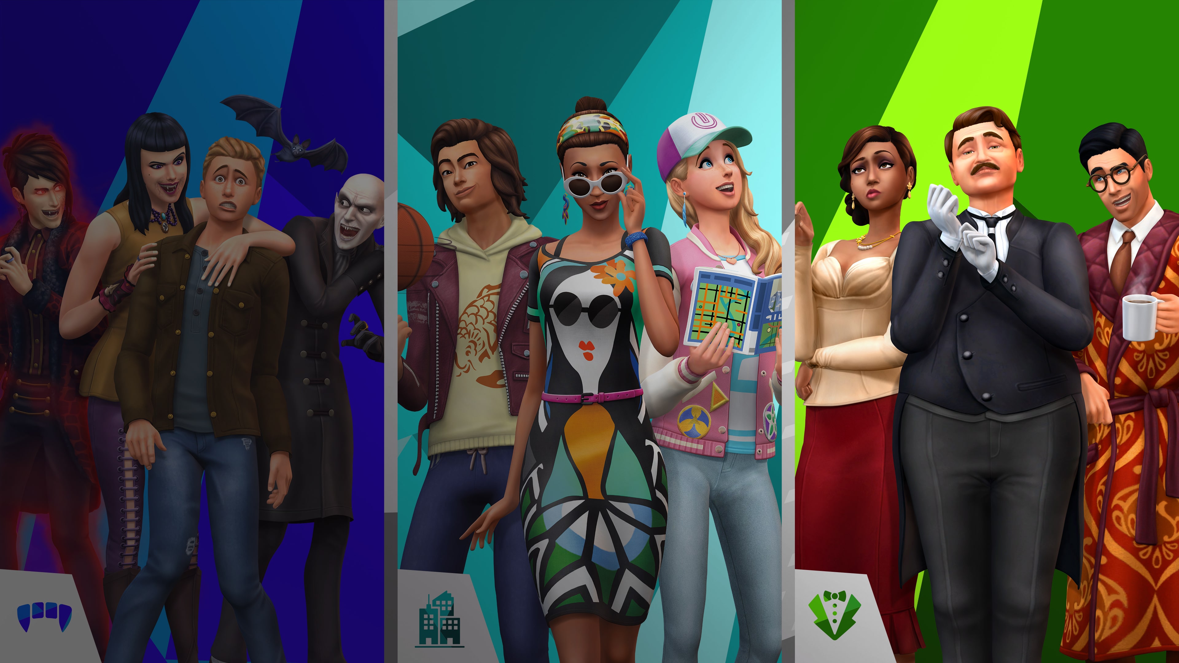 Los Sims™ 4 Colección: Urbanitas, Vampiros y Glamour Vintage