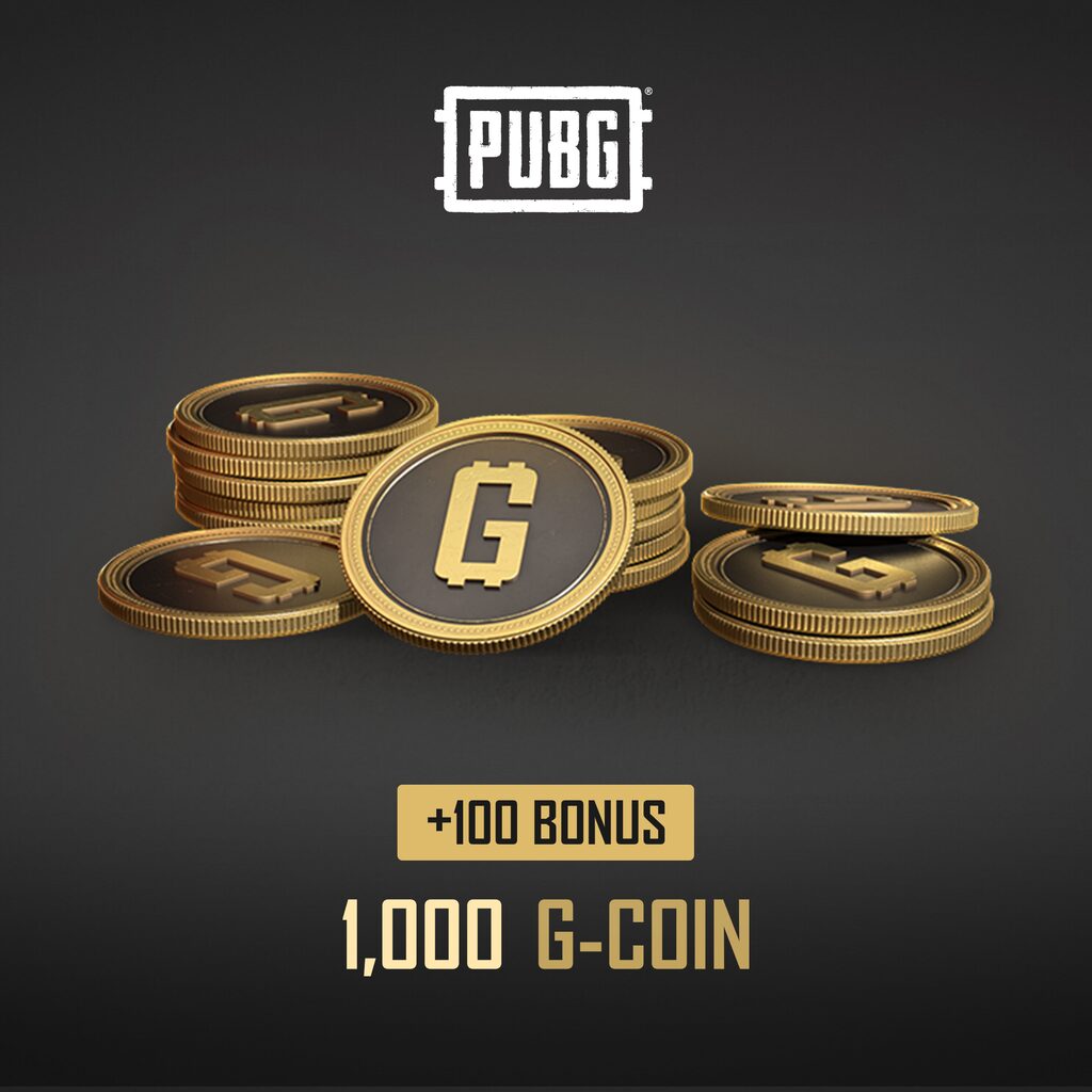 PUBG - 1,000 G-Coin (+100 Bonus)