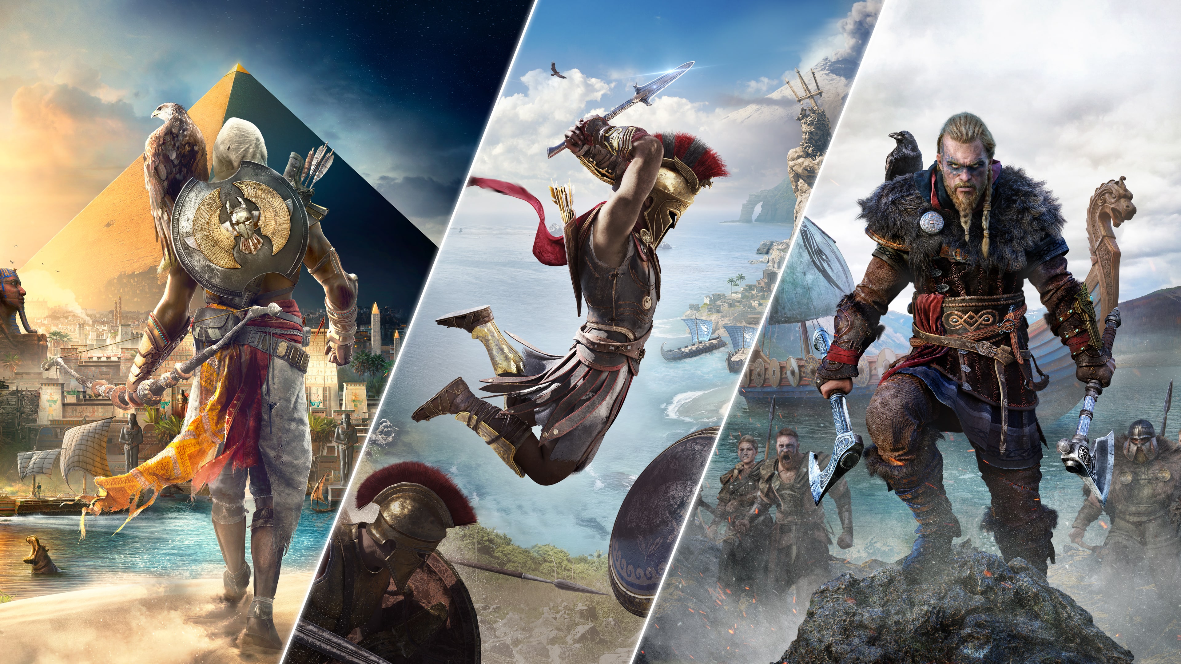 Comprar o Pacote Assassin's Creed®: Assassin's Creed® Valhalla, Assassin's  Creed® Odyssey e Assassin's Creed® Origins