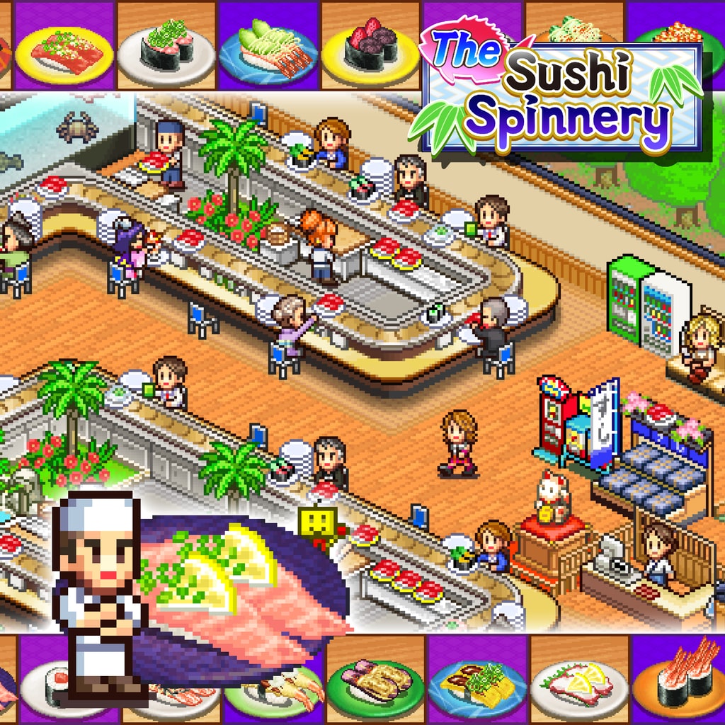 The Sushi Spinnery (중국어(간체자), 한국어, 태국어, 영어, 일본어, 중국어(번체자))