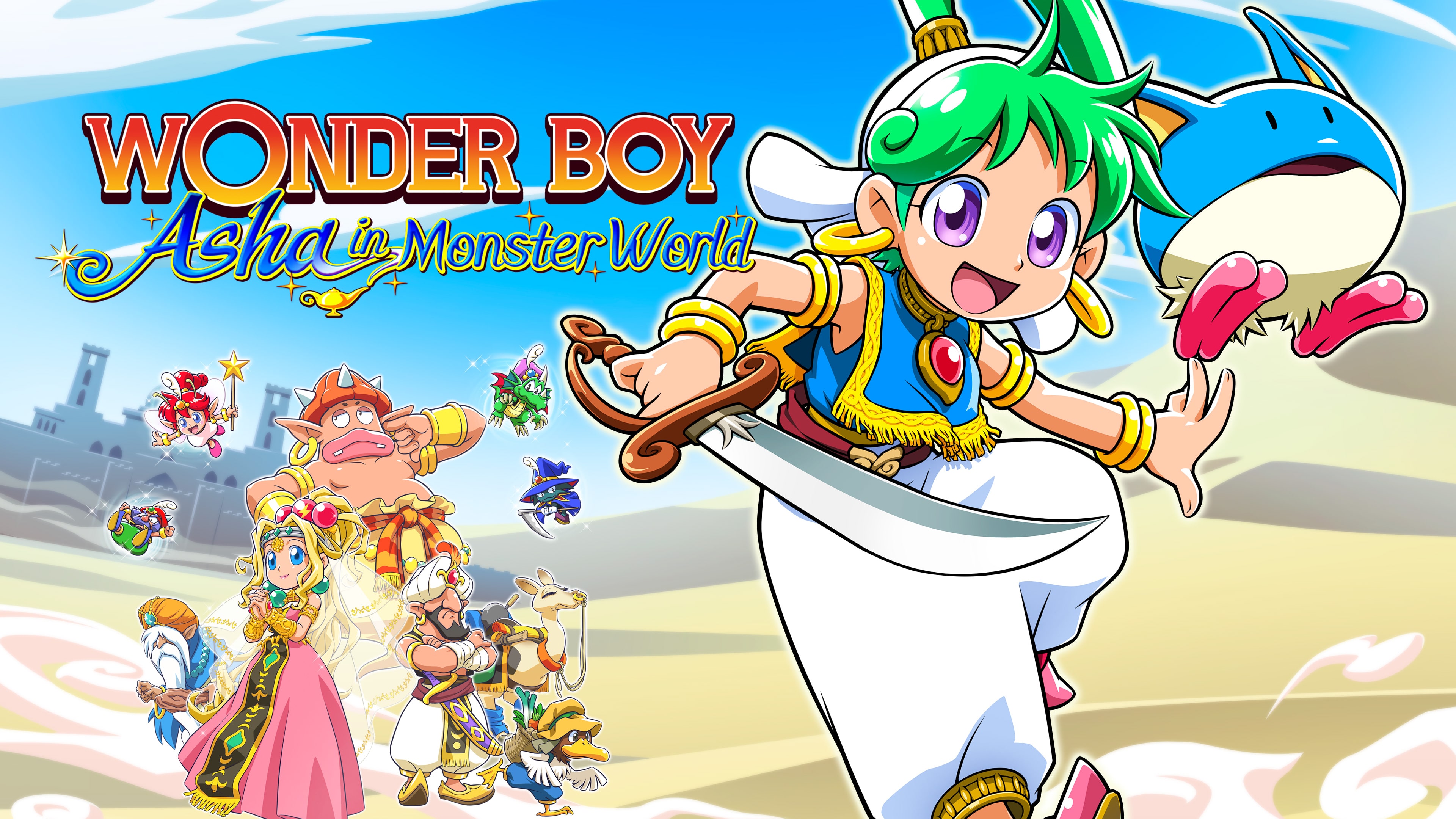 WONDER BOY ASHA in Monster World (Simplified Chinese, English, Japanese, Traditional Chinese)