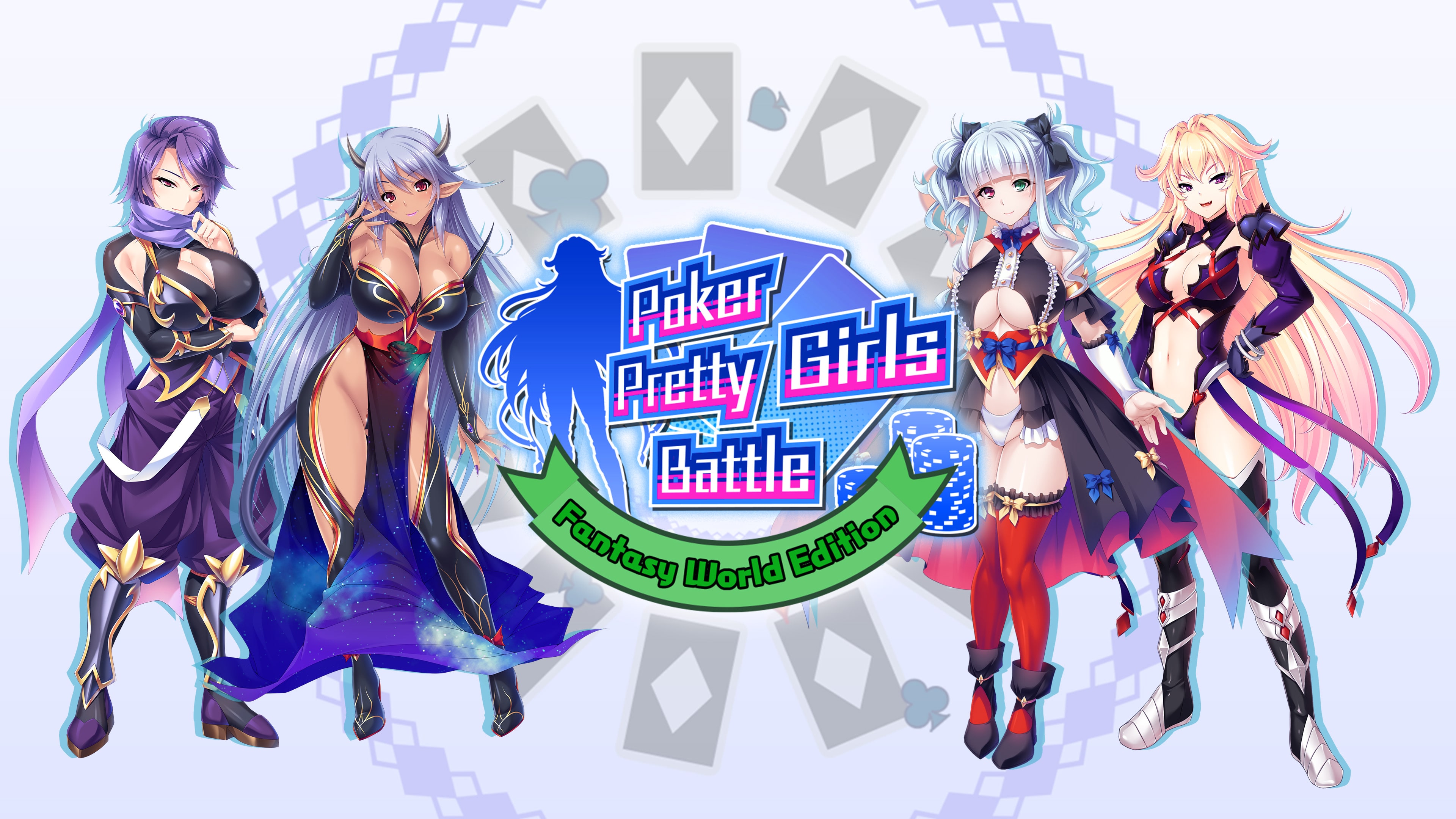 Poker Pretty Girls Battle: Fantasy World Edition (簡體中文, 英文, 繁體中文, 日文)