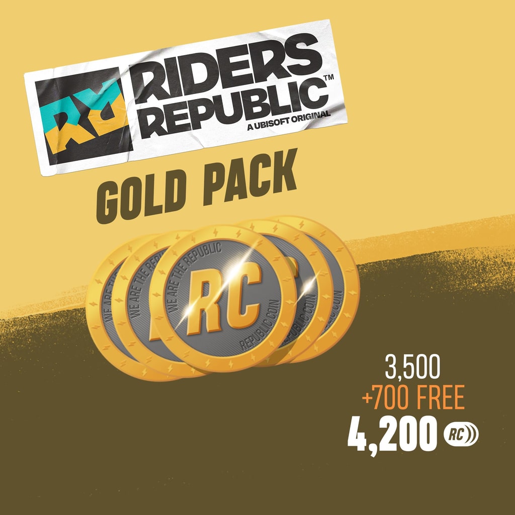Riders Republic - Republic Coins Gold Pack (4200 Coins) (English/Chinese/Korean/Japanese Ver.)