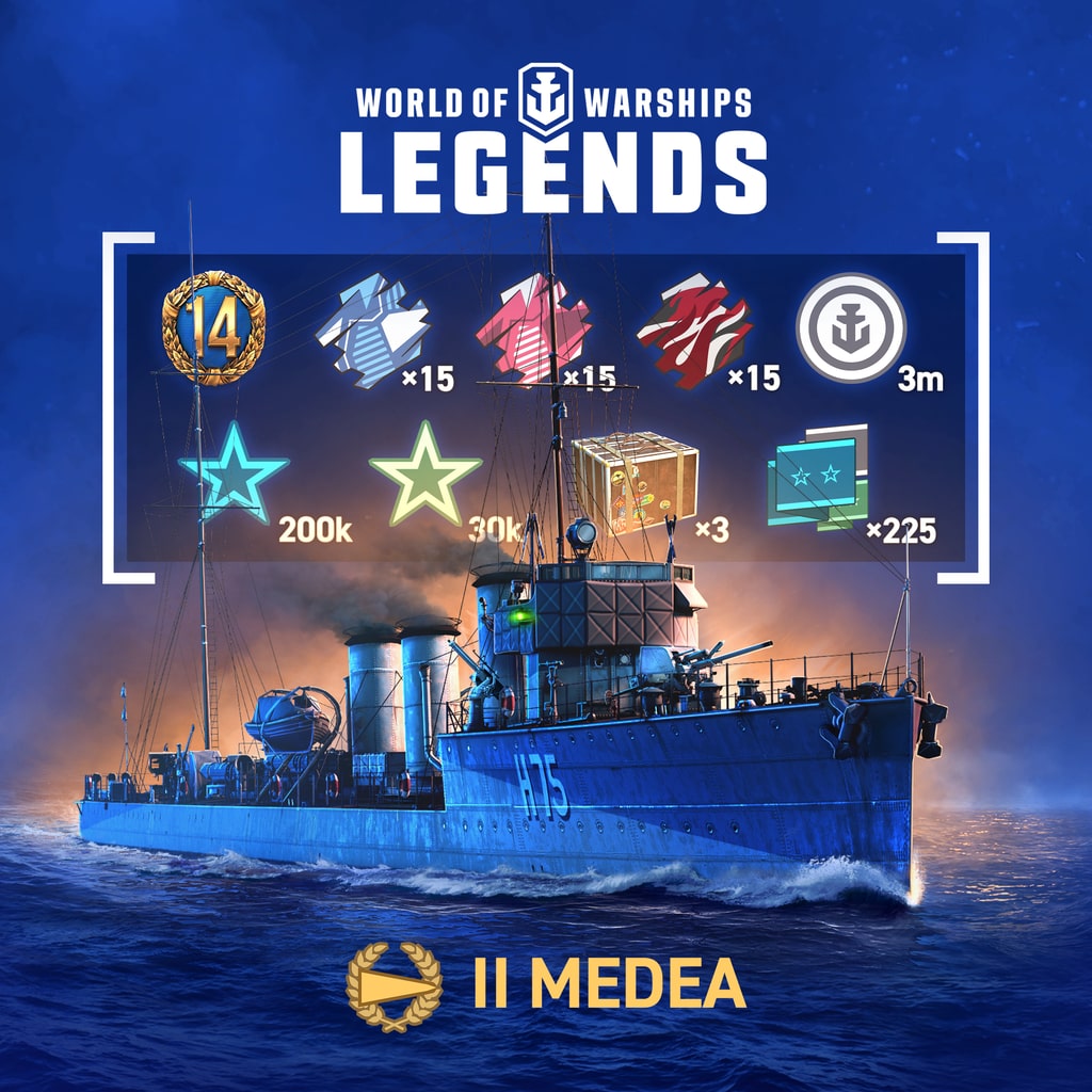 World of Warships: Legends — PS5 Paquete de Héroe